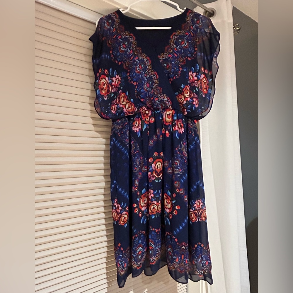 Floral Navy Dress